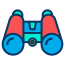 Kodaikanal Tours & Guides 13 Kodaikanal Tours & Guides icons8 binoculars 65 1 24388cac